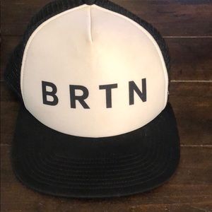 Black and white Burton BRTN hat